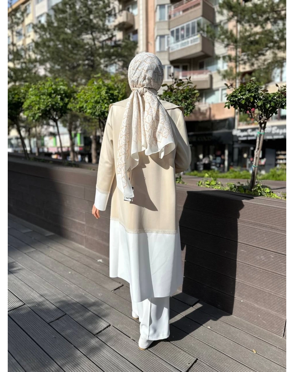 Noi 64321 Bej Çift Renkli Scuba Kap