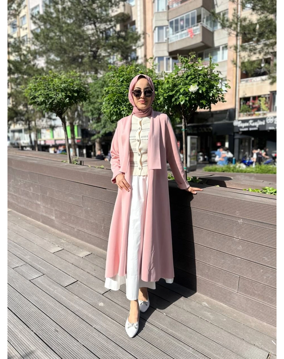 Noi 64342 Pudra Arkası Üçgen Şal Yaka Scuba Kap