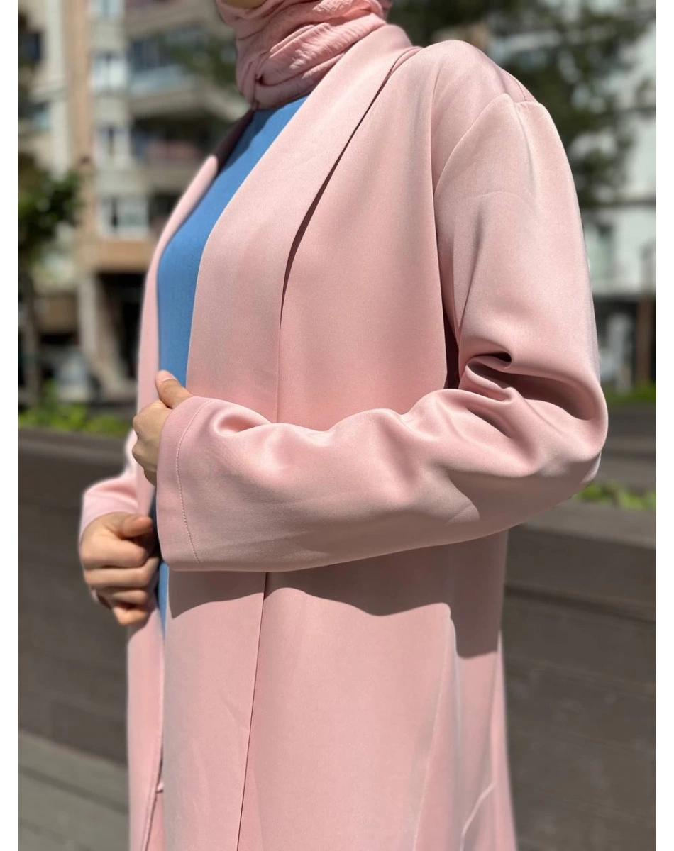 Noi 64343 Pudra Şal Yaka Eteği Volanlı Scuba Kap