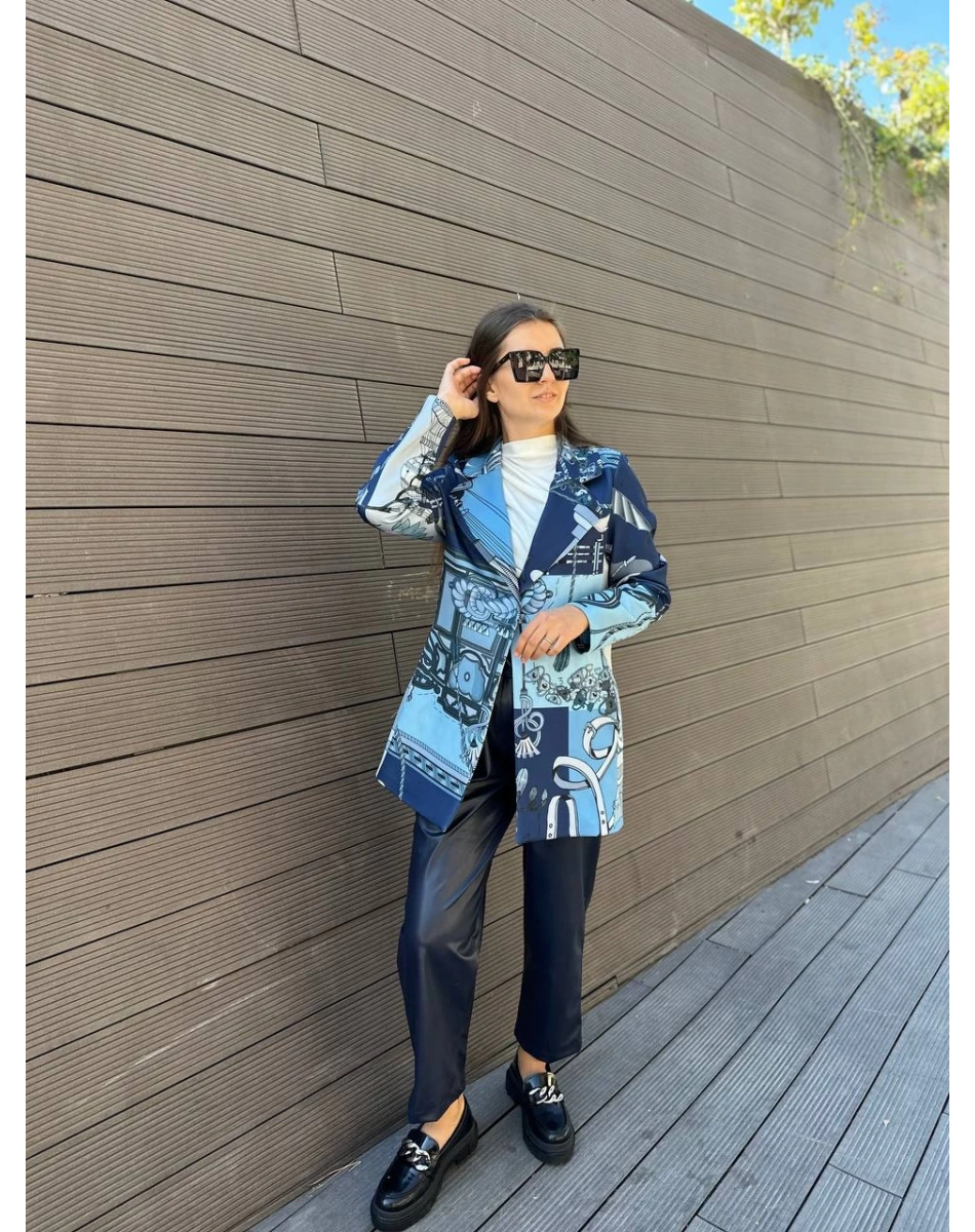 Noi 73308 İndigo Scuba Ceket