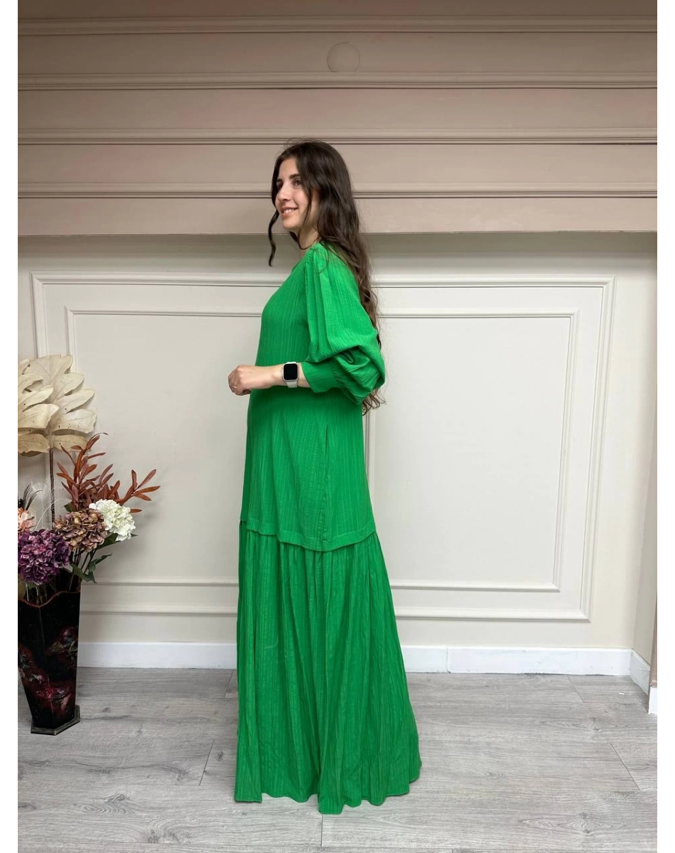 Nuss Triko 23K2005 Yeşil Elbise