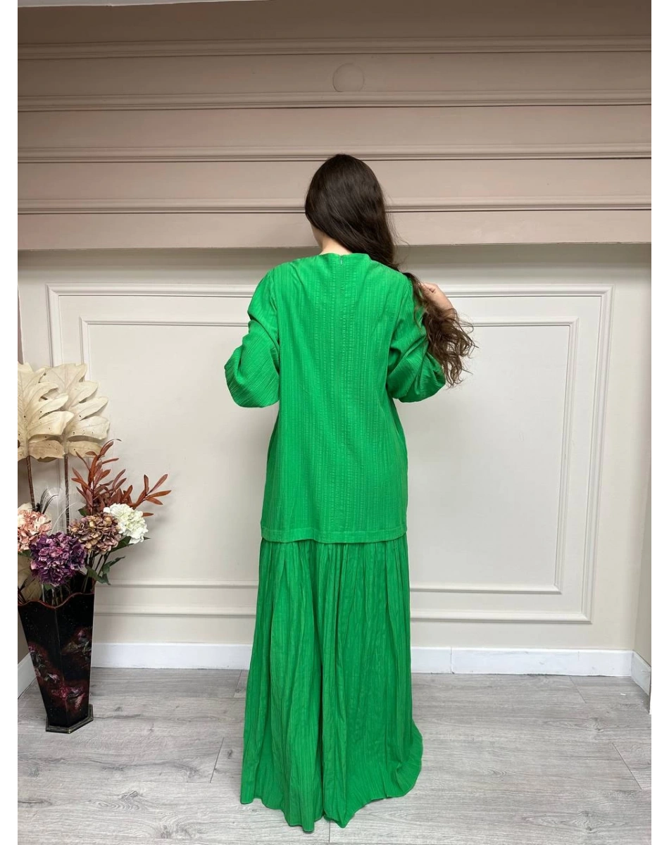 Nuss Triko 23K2005 Yeşil Elbise