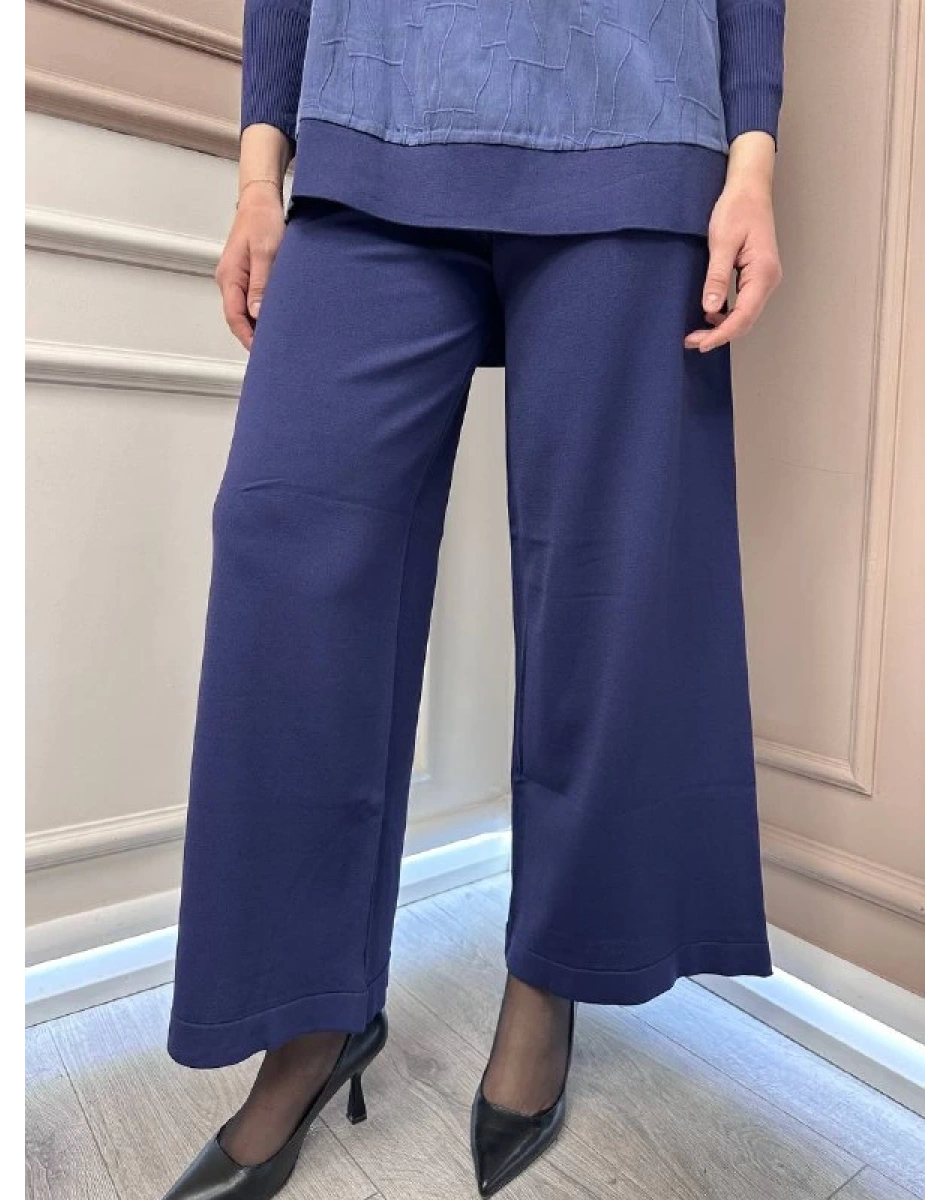 Nuss Triko 25K002 İndigo Merserize Triko Pantolon