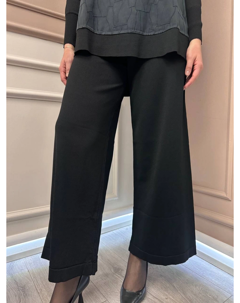 Nuss Triko 25K002 Siyah Merserize Triko Pantolon