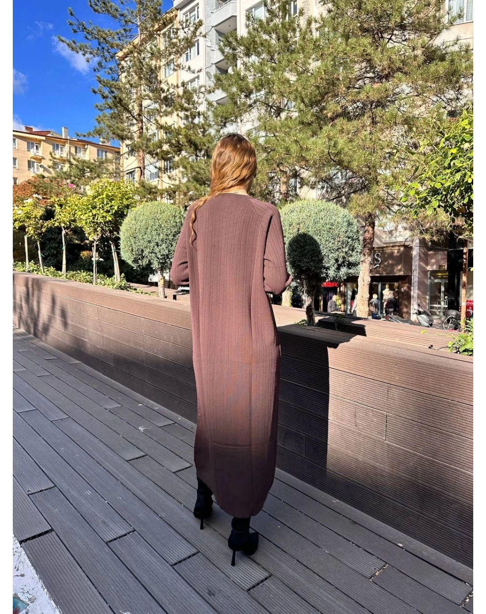 Nuss Triko 25K1414 Kahve Triko Elbise