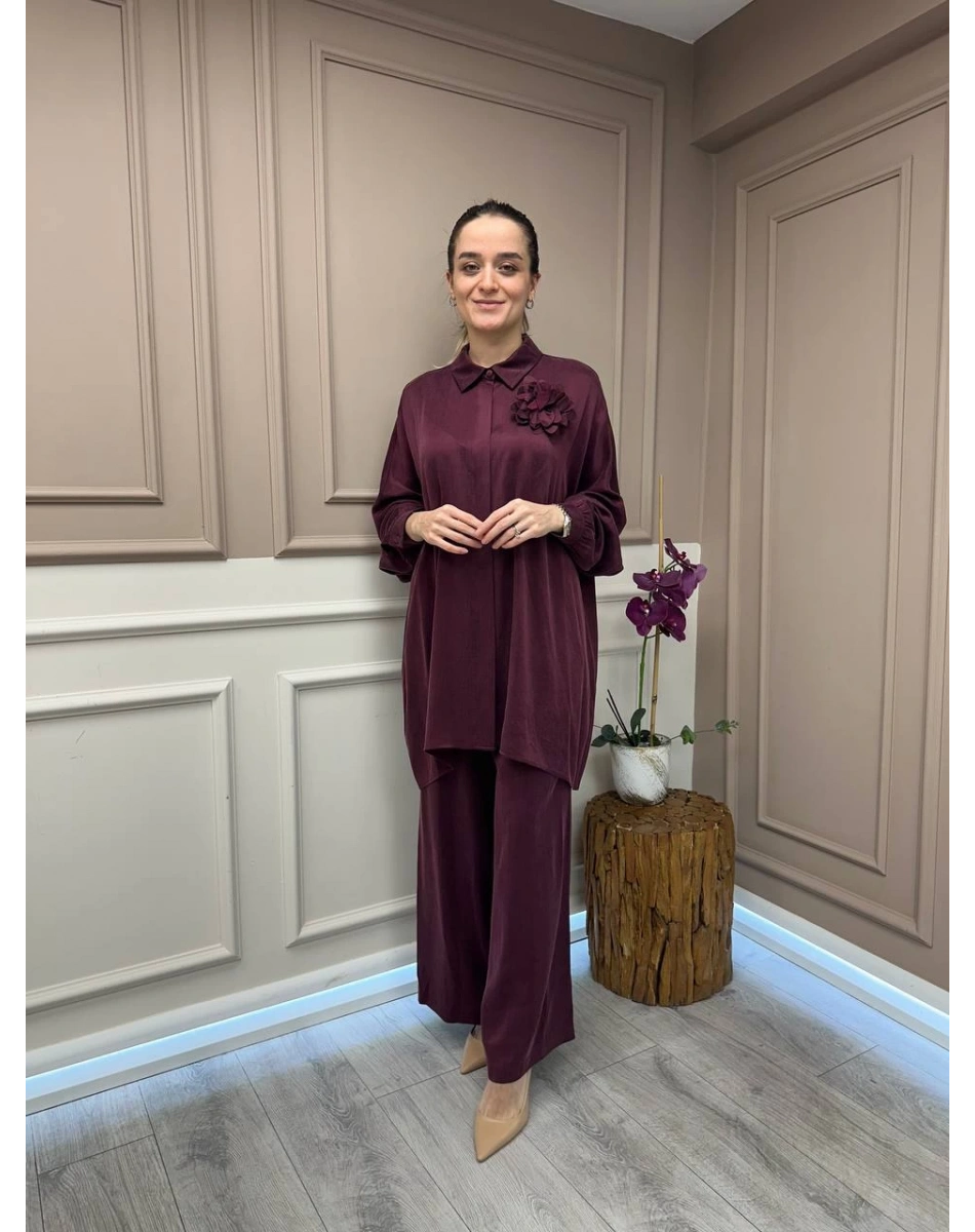 Nuss Triko 25Y1064 Bordo İkili Takım