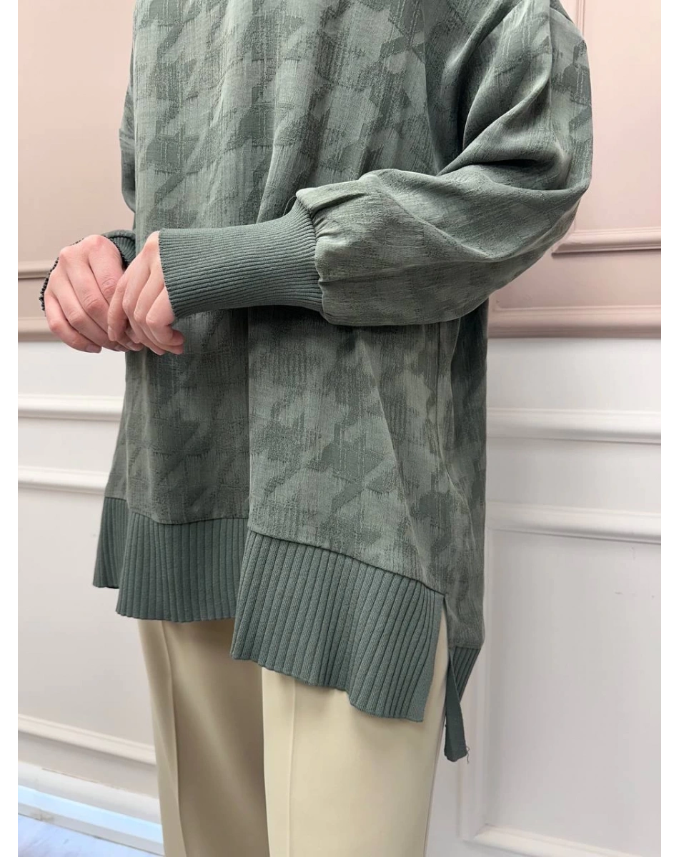 Nuss Triko 25Y3009 Haki Tunik