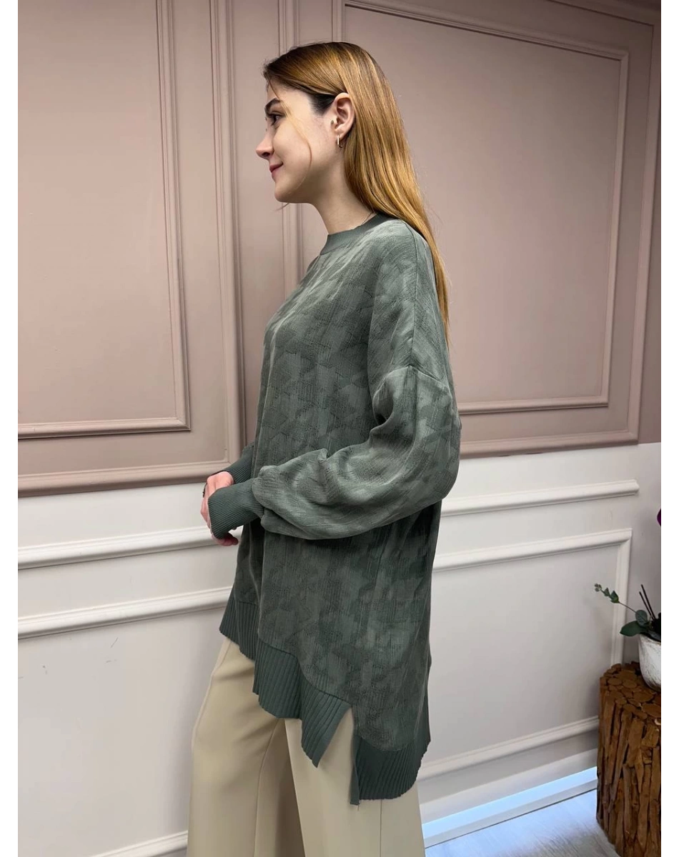 Nuss Triko 25Y3009 Haki Tunik