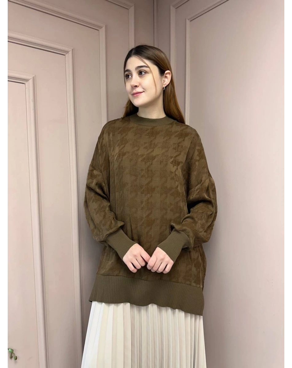 Nuss Triko 25Y3009 Kahve Tunik