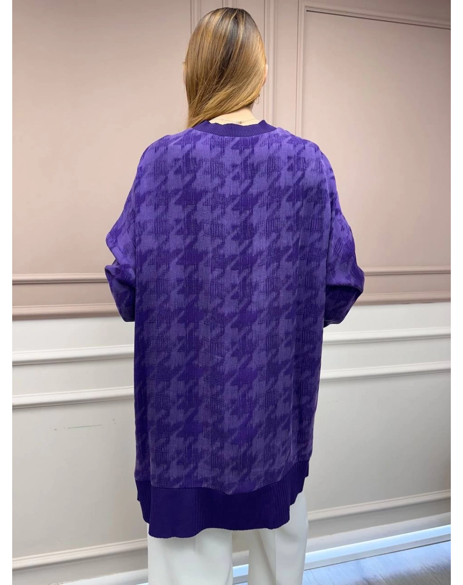 Nuss Triko 25Y3009 Mor Tunik