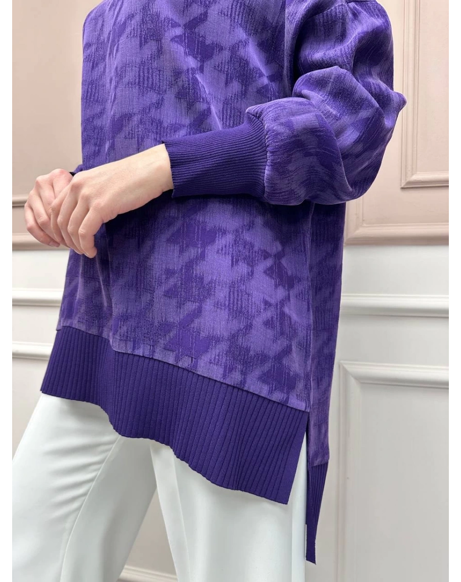 Nuss Triko 25Y3009 Mor Tunik