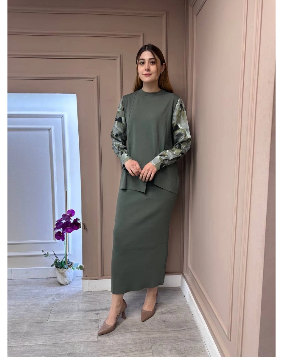 Nuss Triko 25Y3011 Haki Triko Takım