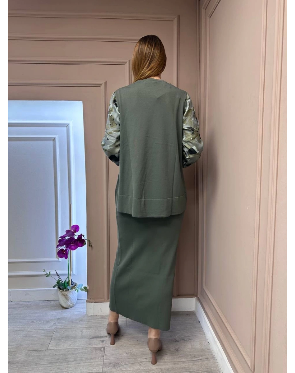 Nuss Triko 25Y3011 Haki Triko Takım