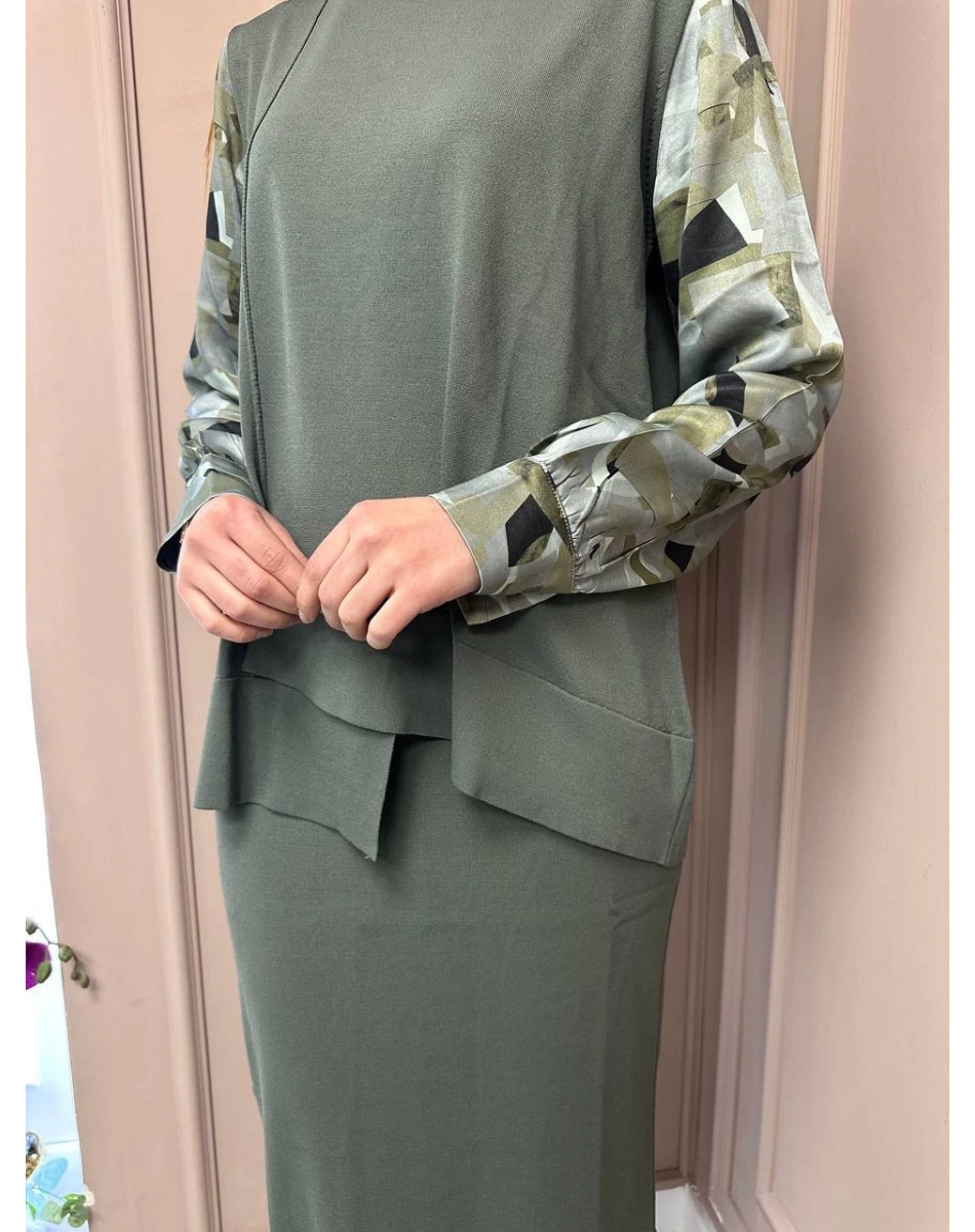 Nuss Triko 25Y3011 Haki Triko Takım