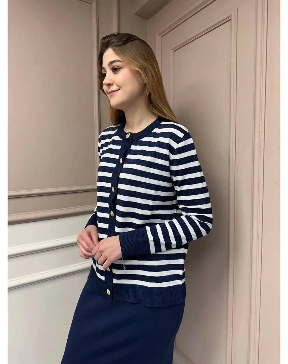 Nuss Triko 25Y306 Lacivert Hırka