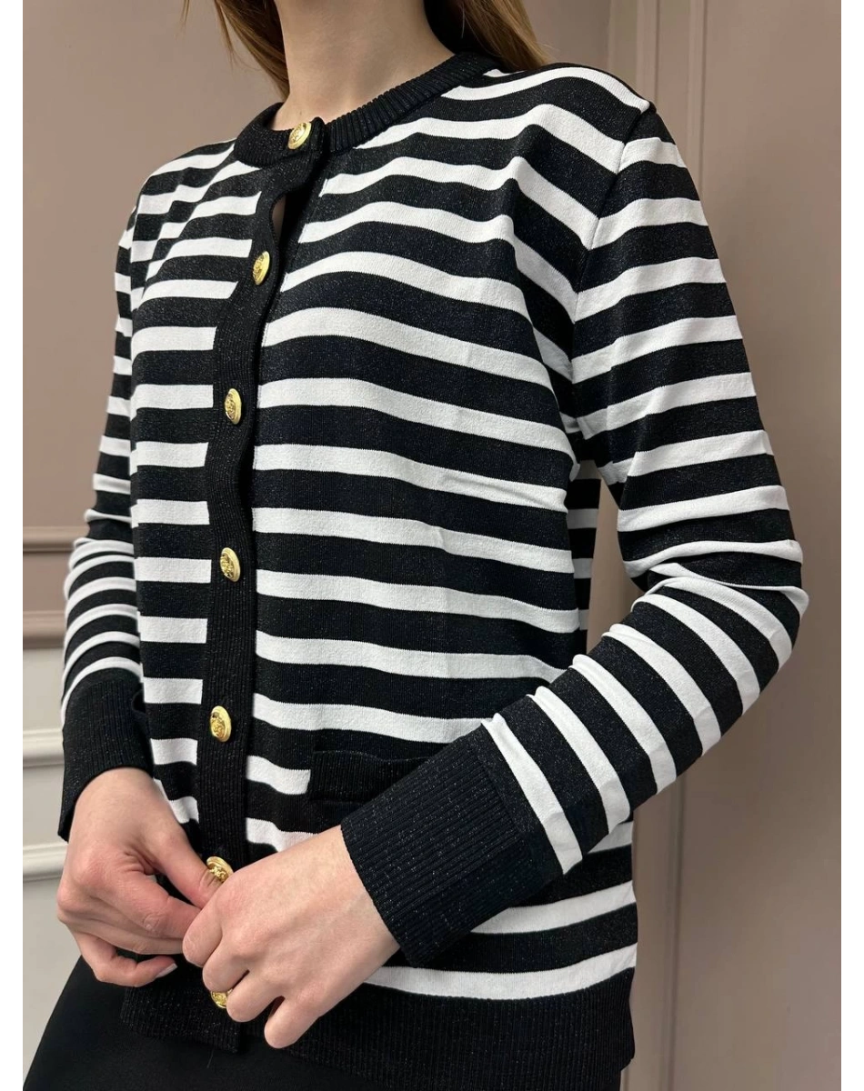 Nuss Triko 25Y306 Siyah Hırka