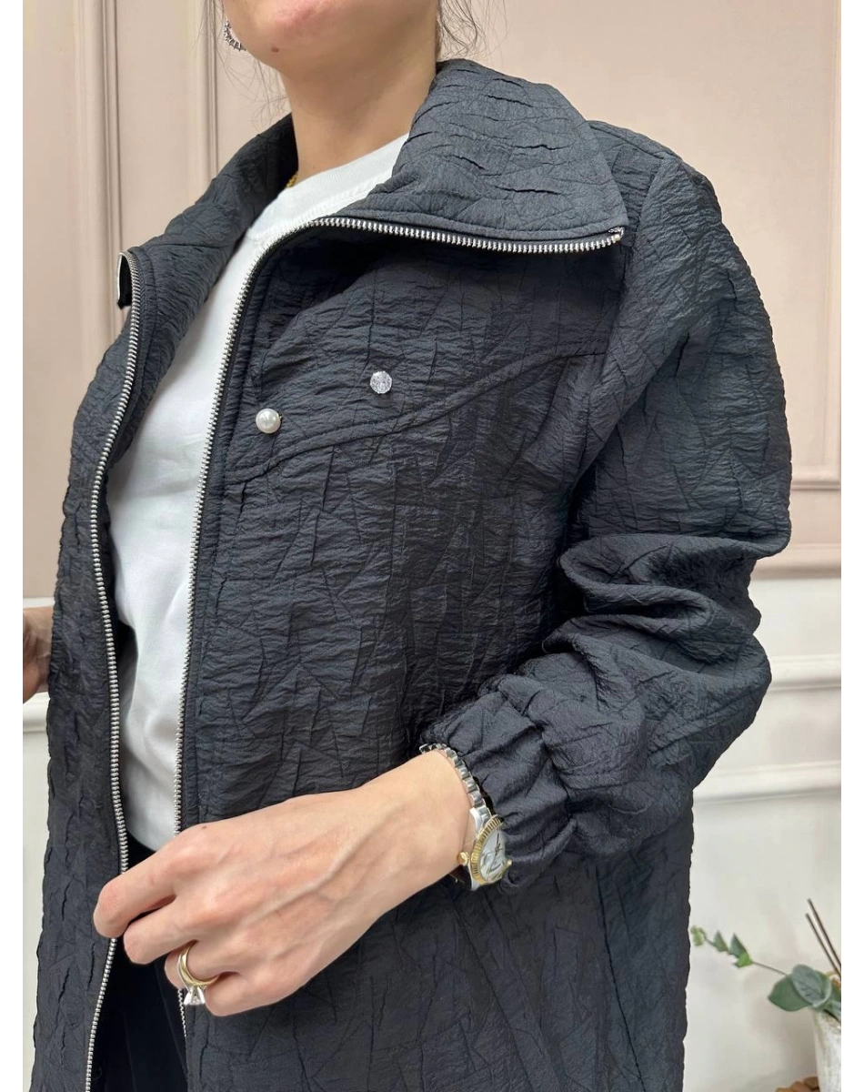 Nuss Triko 25Y6040 Siyah Kapitone Kap