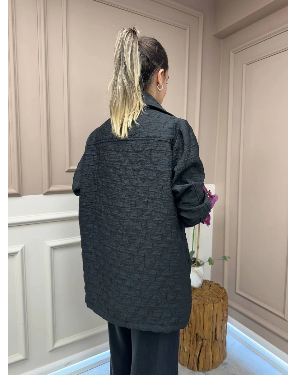 Nuss Triko 25Y6040 Siyah Kapitone Kap