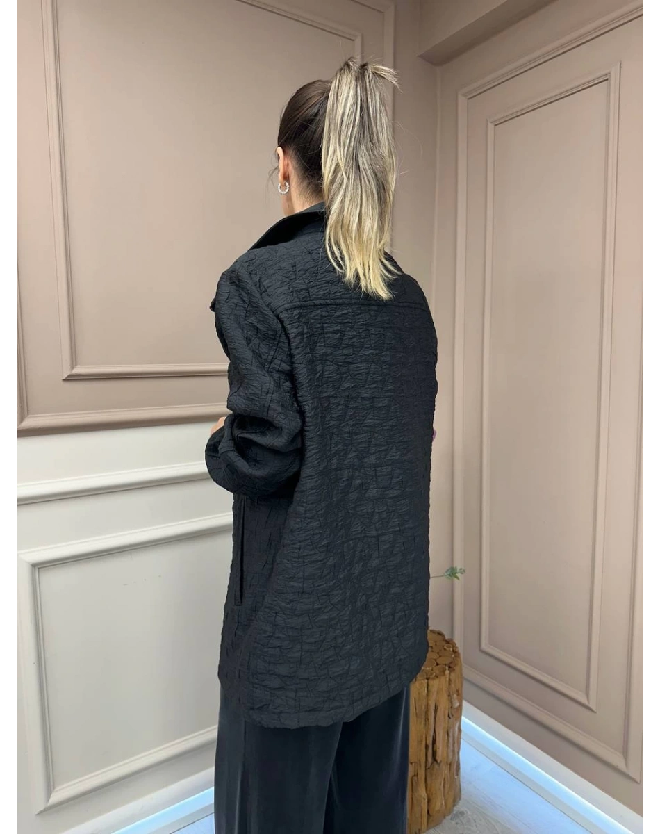 Nuss Triko 25Y6040 Siyah Kapitone Kap