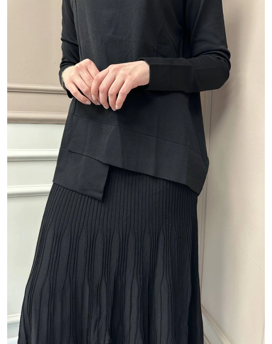 Nuss Triko 25Y703 Siyah Triko İkili Takım