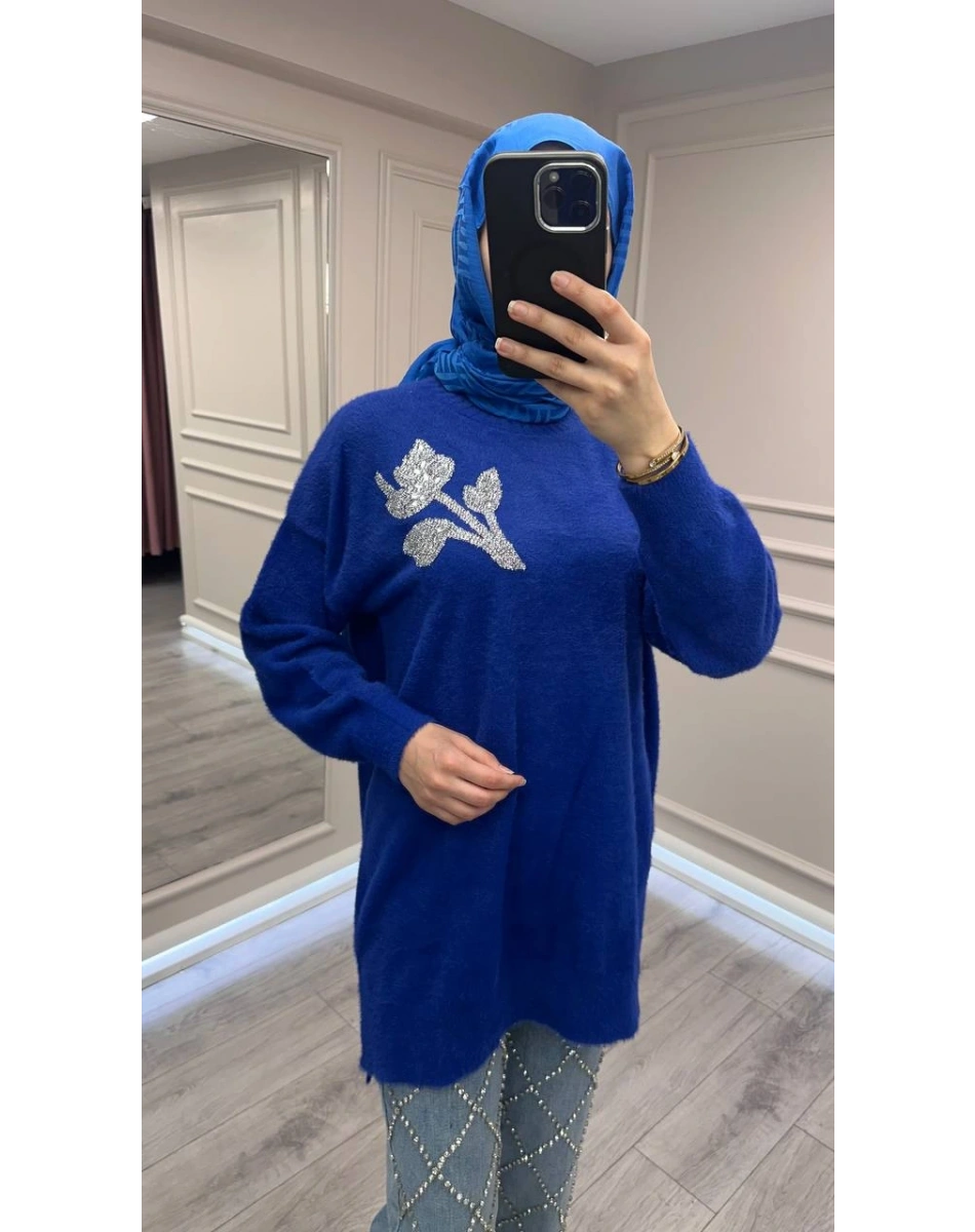 Nuss Triko 26K7001 Saks Angora Tunik