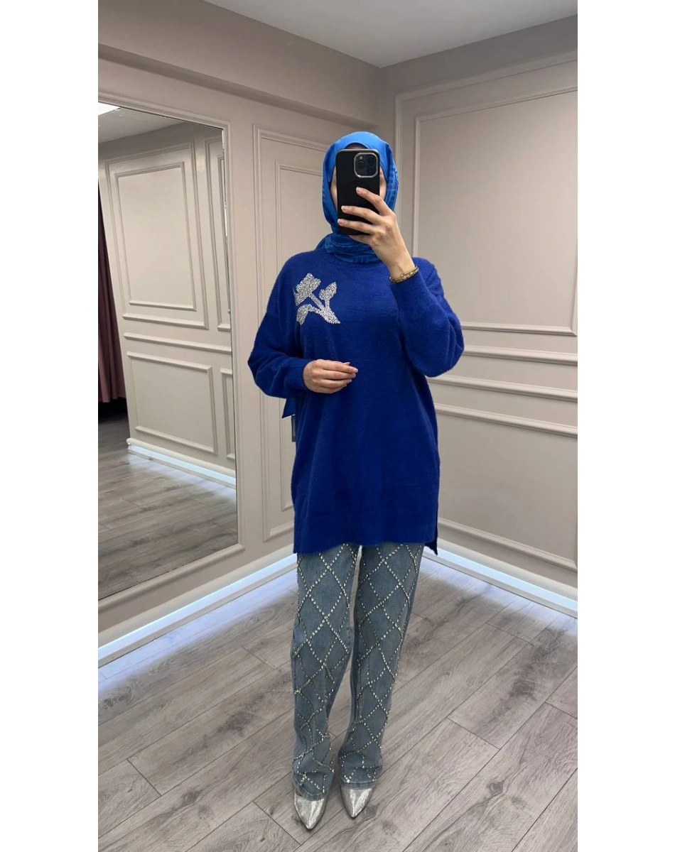 Nuss Triko 26K7001 Saks Angora Tunik