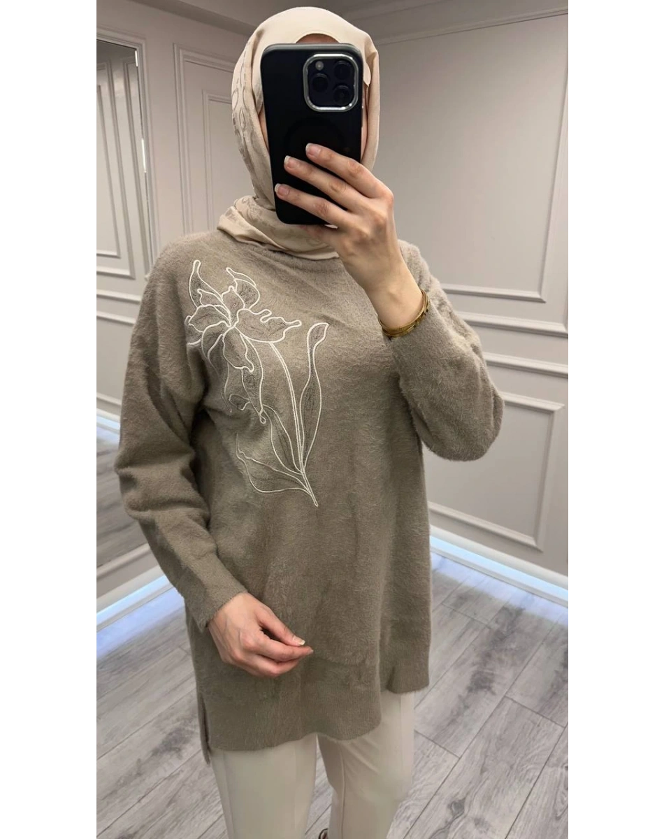 Nuss Triko 26K7004 Bej Angora Kazak