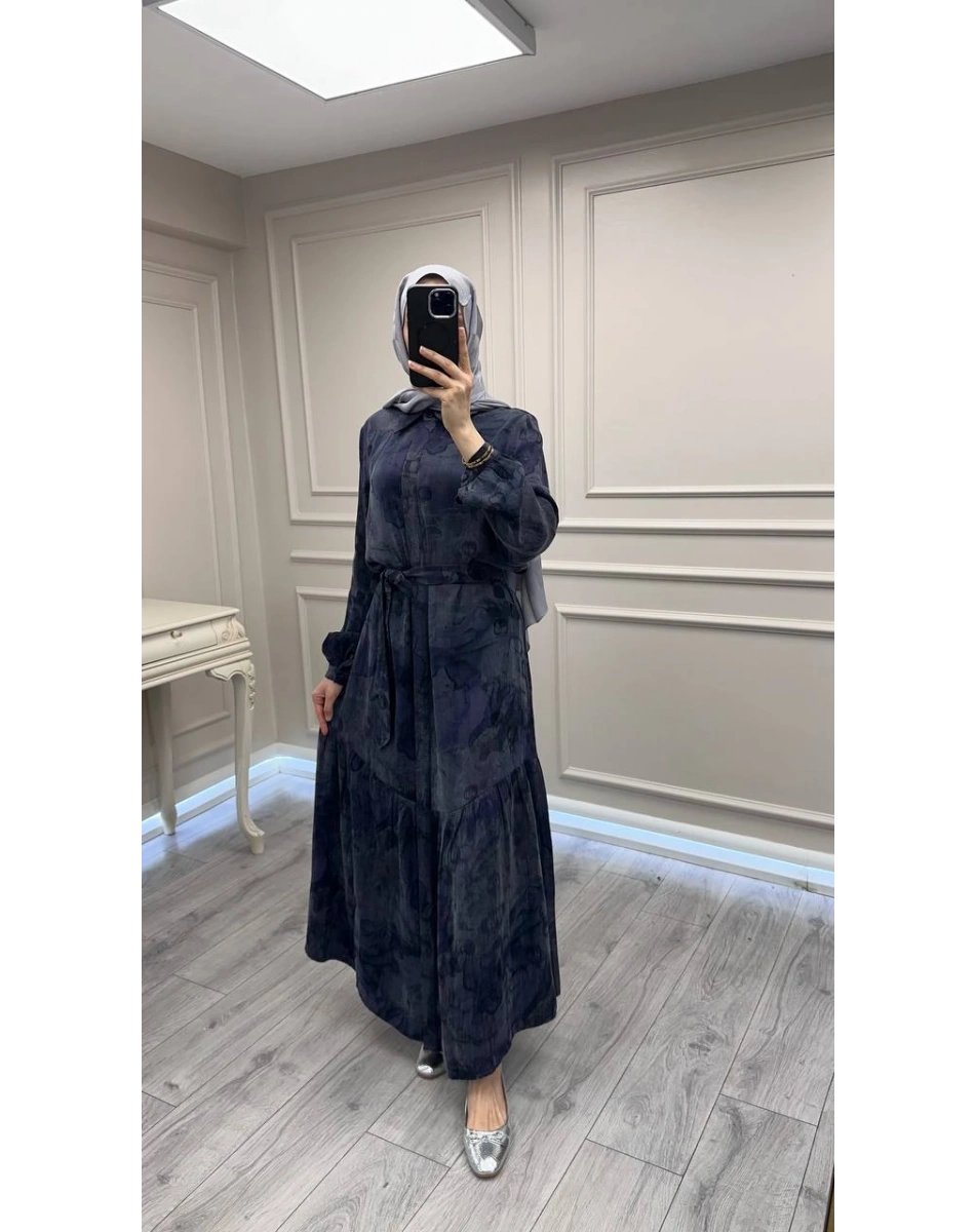 Nuss Triko 26Y2038 Lila Elbise