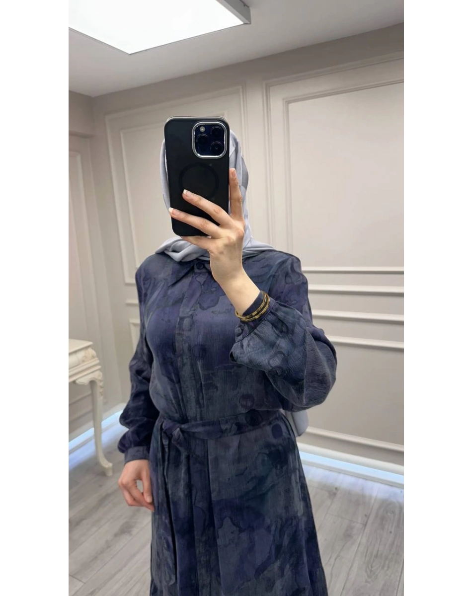 Nuss Triko 26Y2038 Lila Elbise