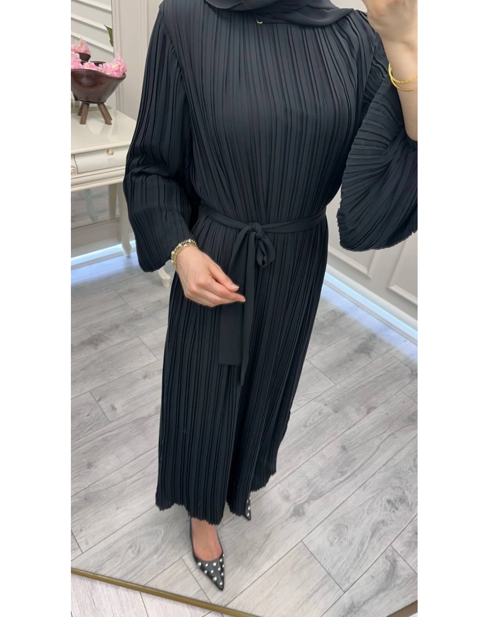 Nuss Triko 26Y2051 Siyah Elbise