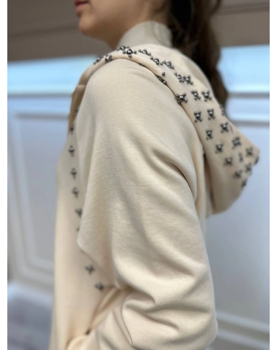 Qupra QAV52029 Ekru Pantolonlu İkili Takım