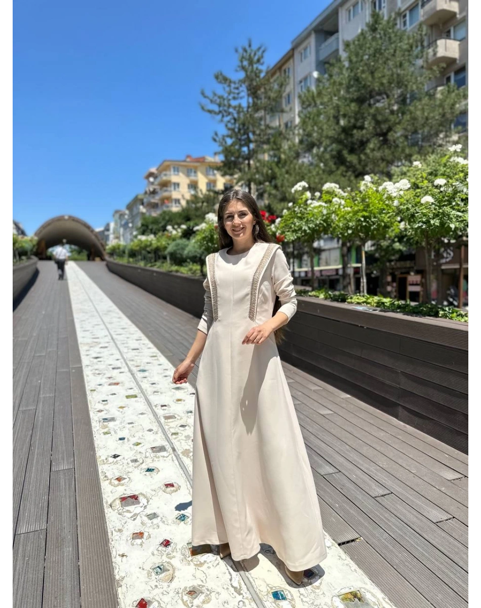 Senna 3002S23 Bej Carolina Abiye