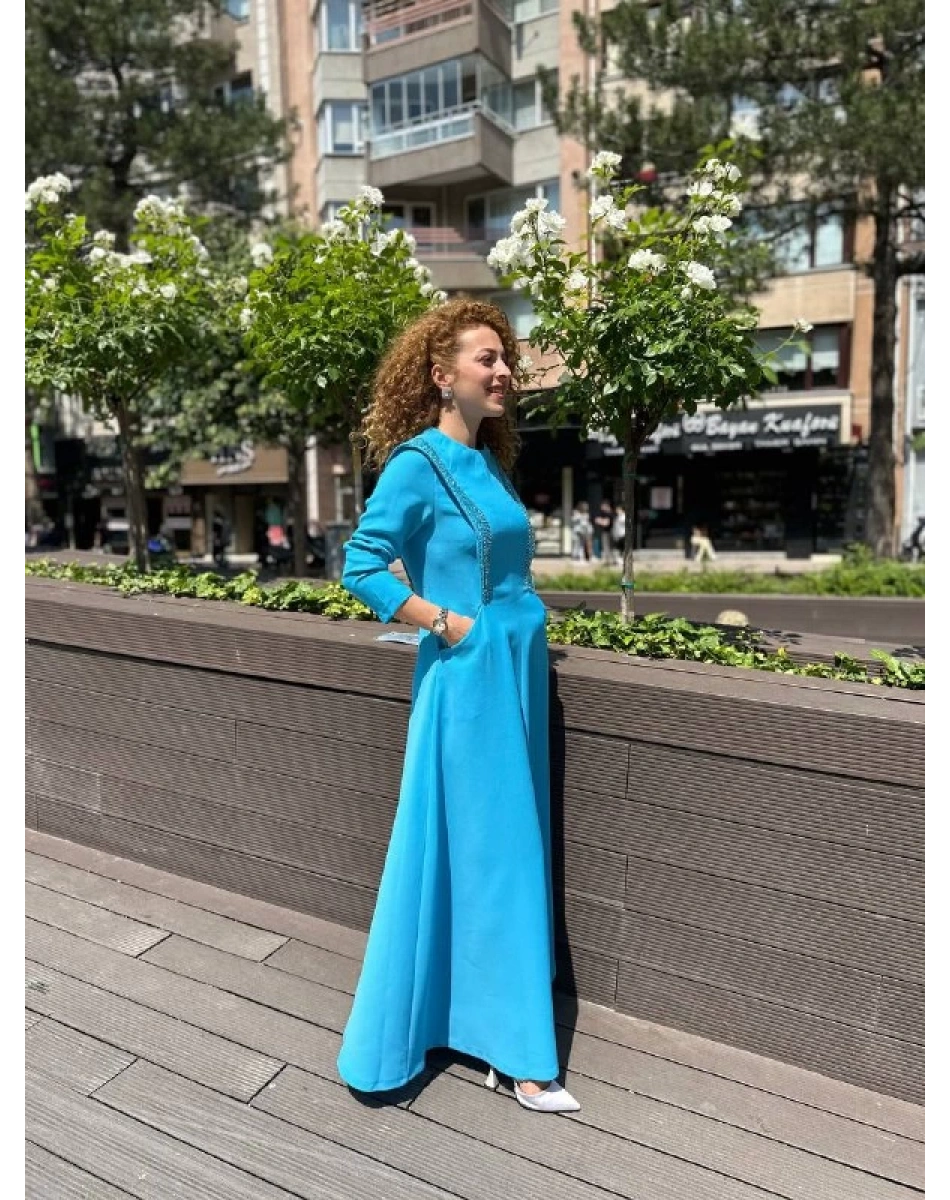 Senna 3002S23 Mavi Carolina Abiye