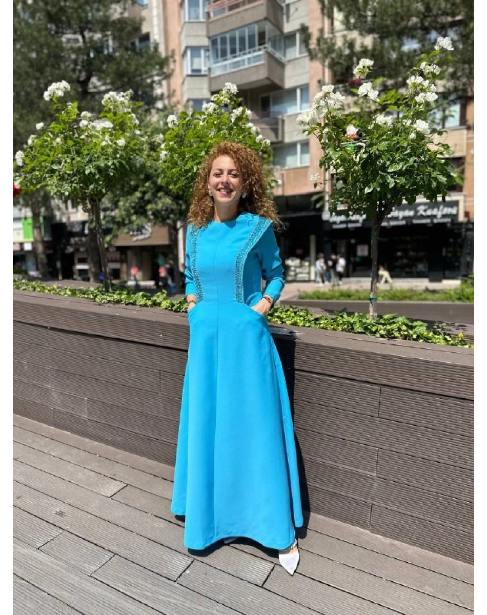 Senna 3002S23 Mavi Carolina Abiye