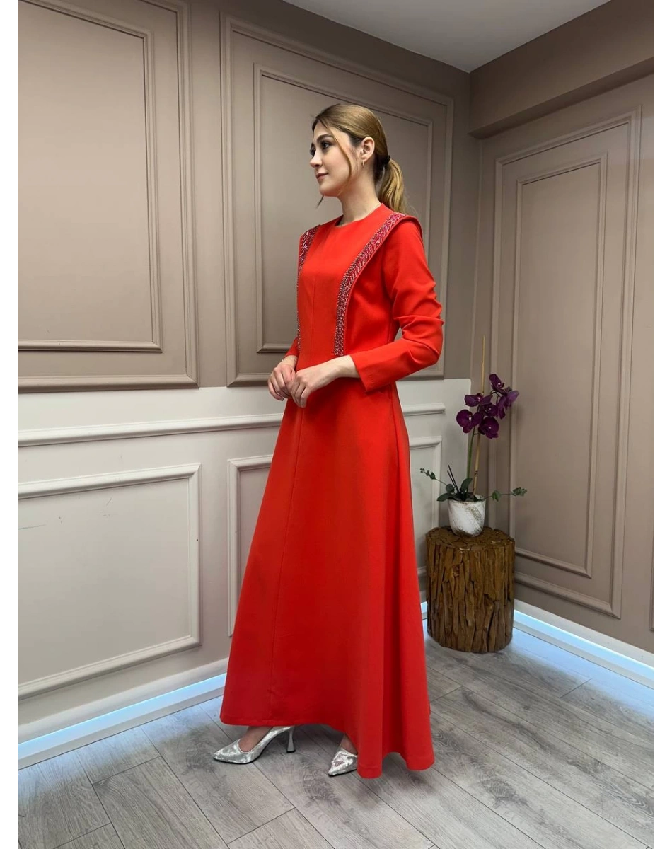 Senna 3002S23 Nar Çiçeği Carolina Abiye