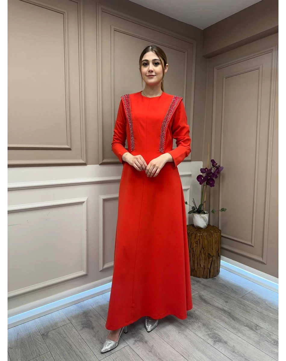 Senna 3002S23 Nar Çiçeği Carolina Abiye