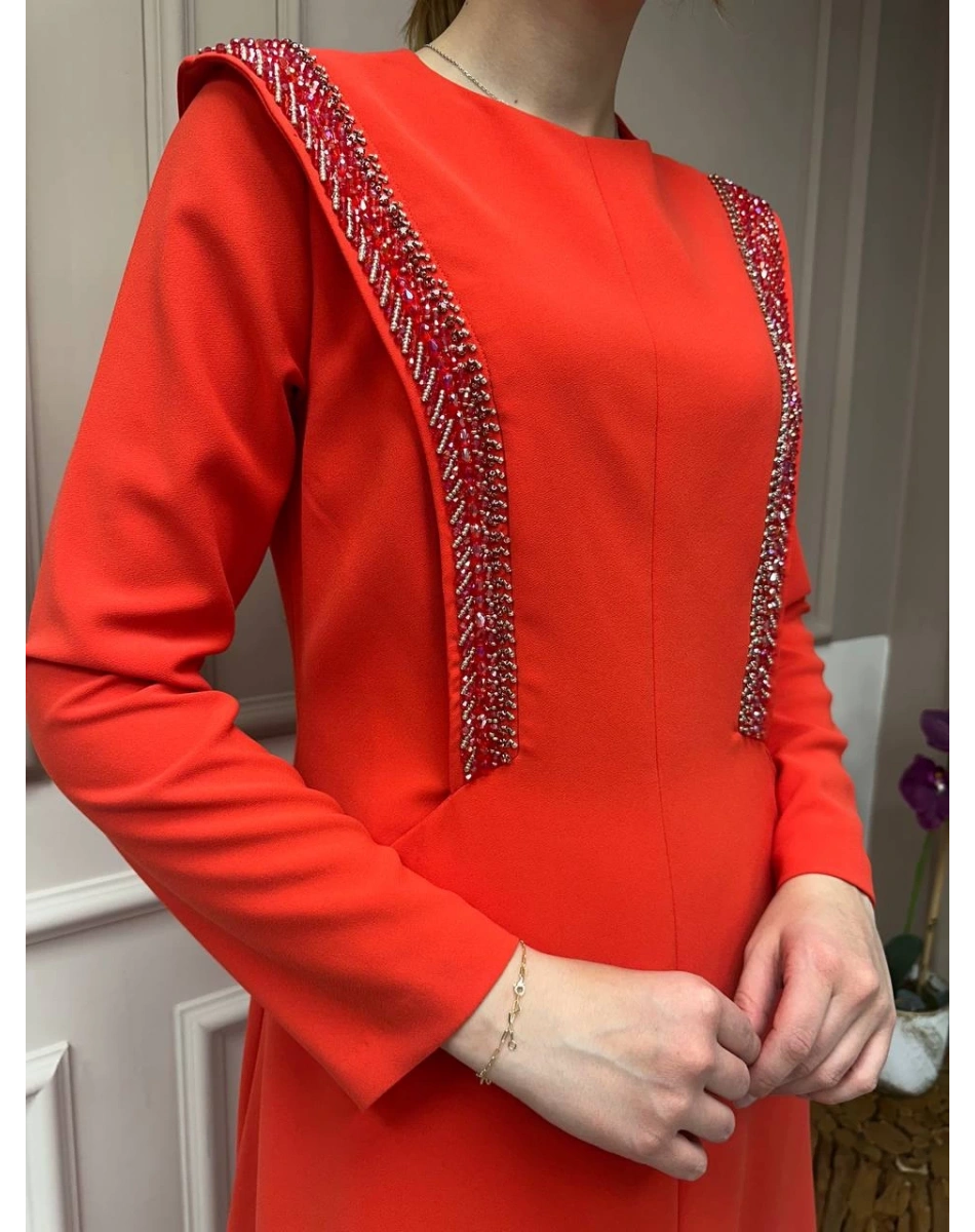 Senna 3002S23 Nar Çiçeği Carolina Abiye