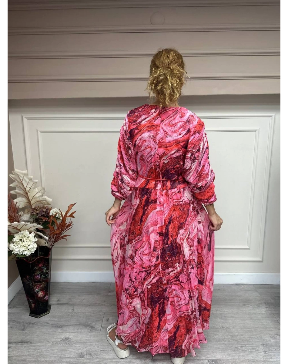 Senna 3008S23 Pembe Valse Elbise