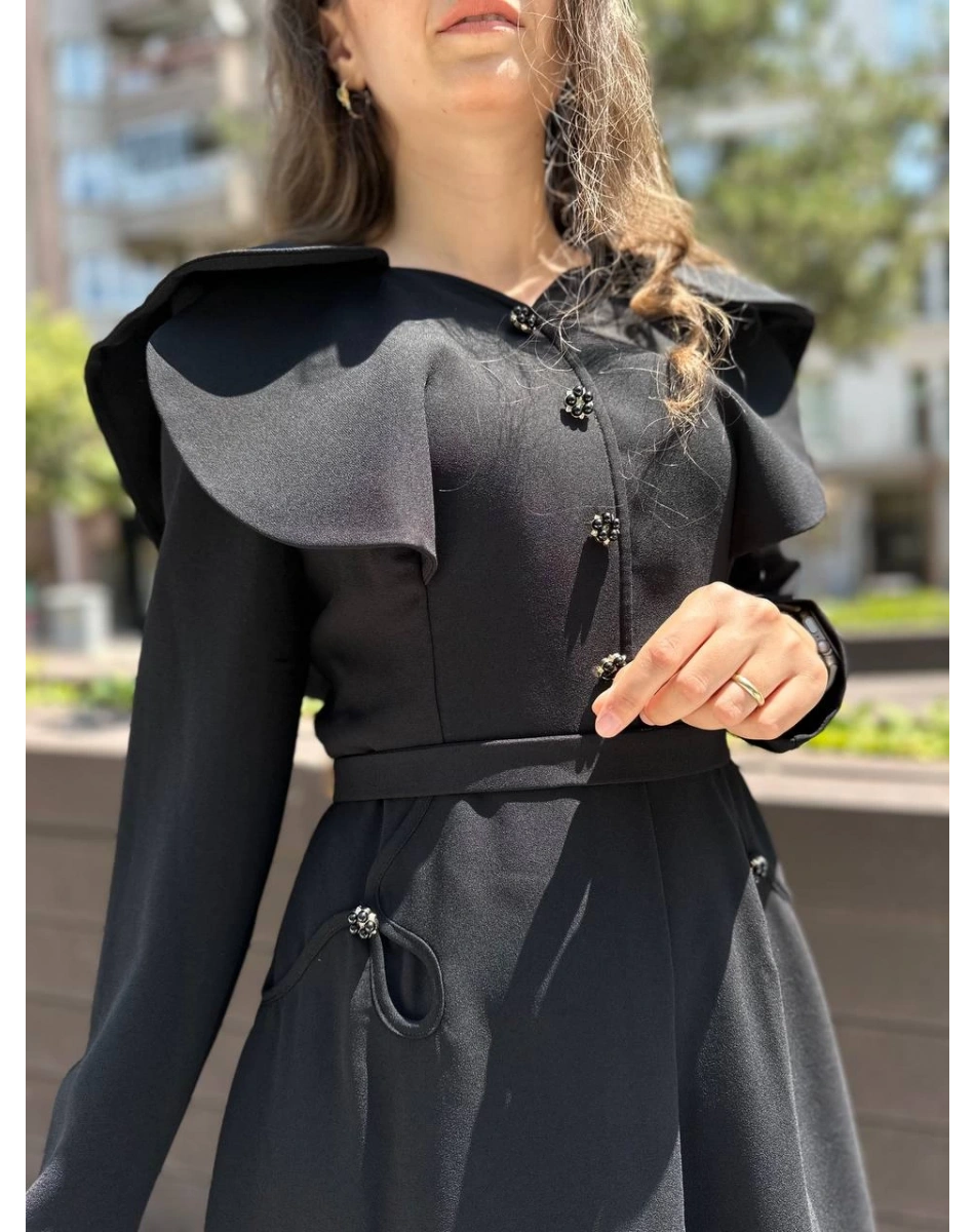 Senna 3010S23 Siyah Arcia Abiye