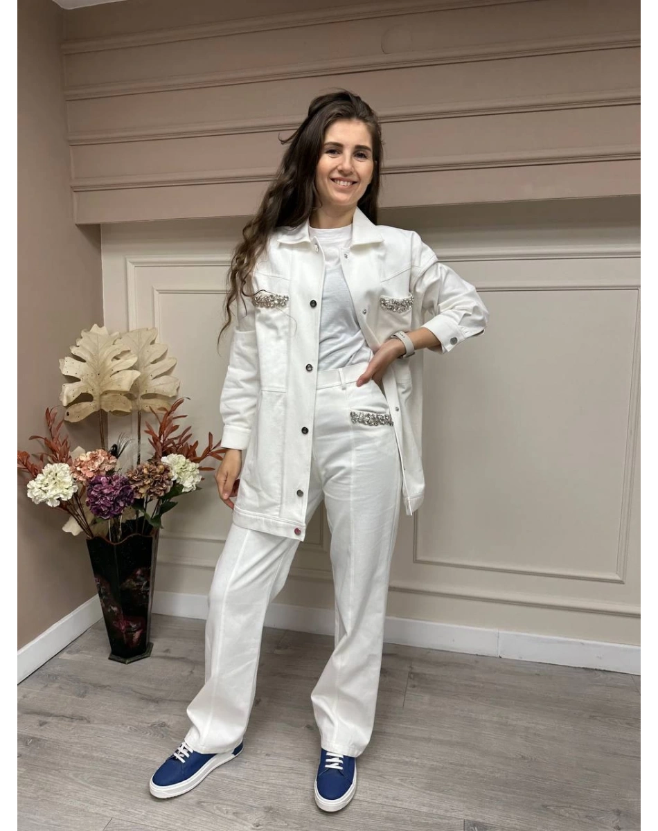 Senna 5013S23 Ekru Maxence Pantolon