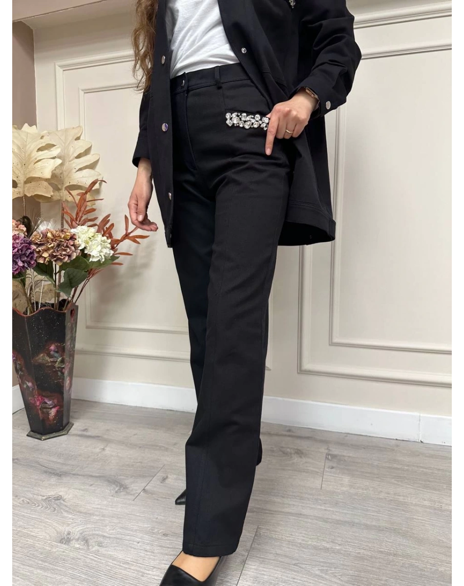 Senna 5013S23 Siyah Maxence Pantolon