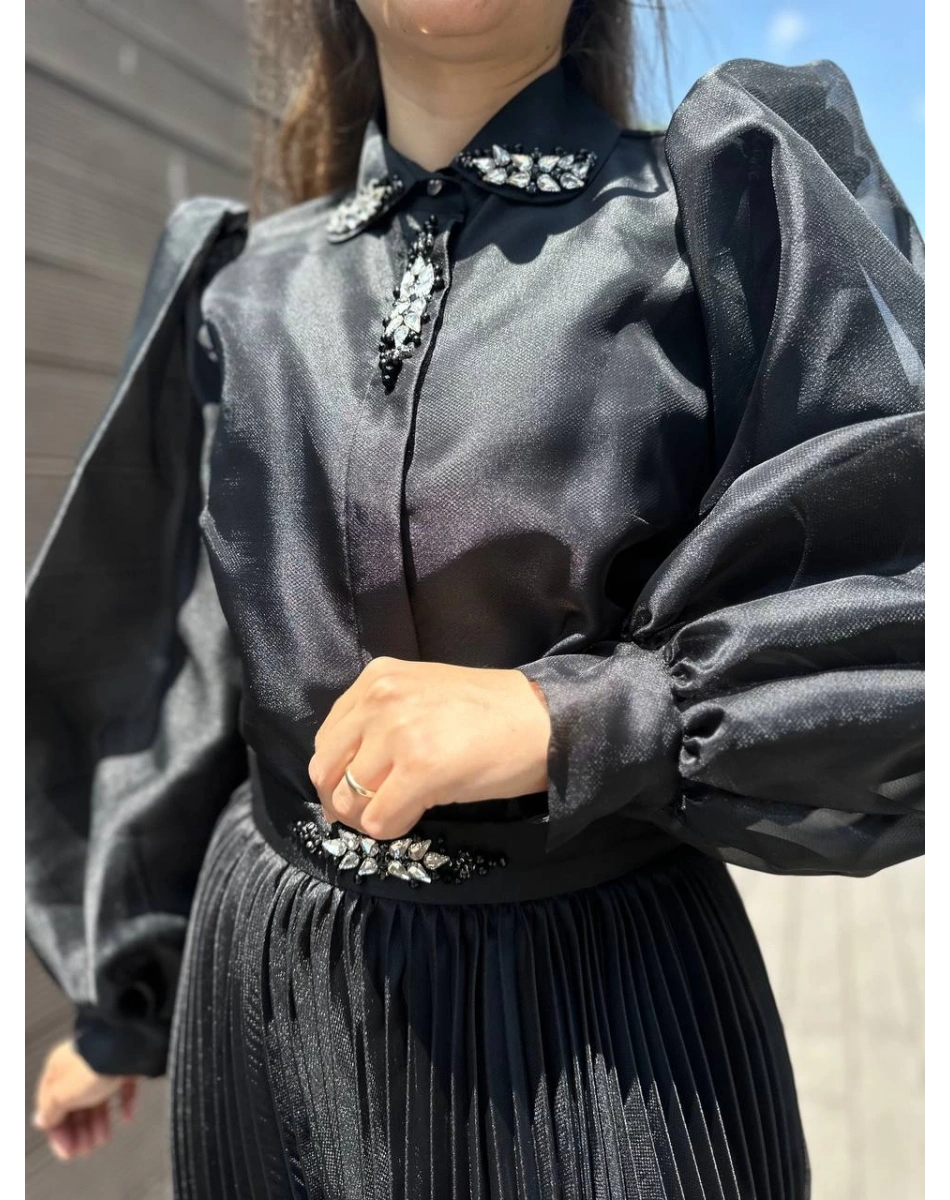 Senna 9009S23 Siyah Leaves Takım