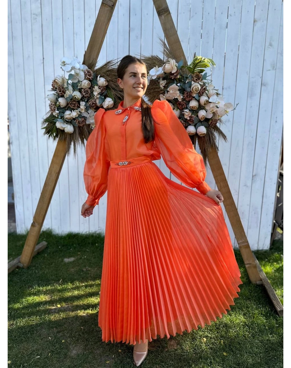 Senna 9009S23 Turuncu Leaves Takım