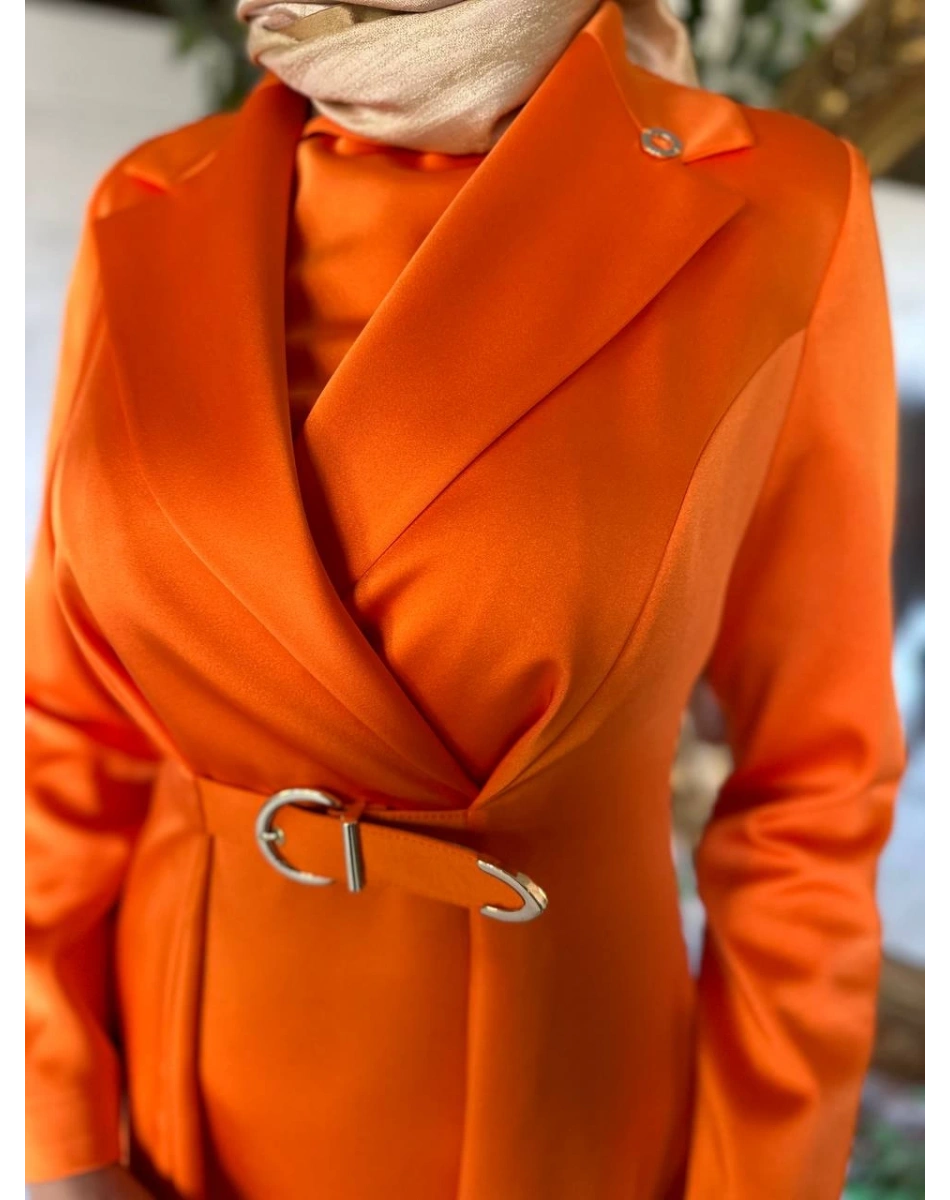 Senna SD24101030019 Turuncu Freesia Abiye