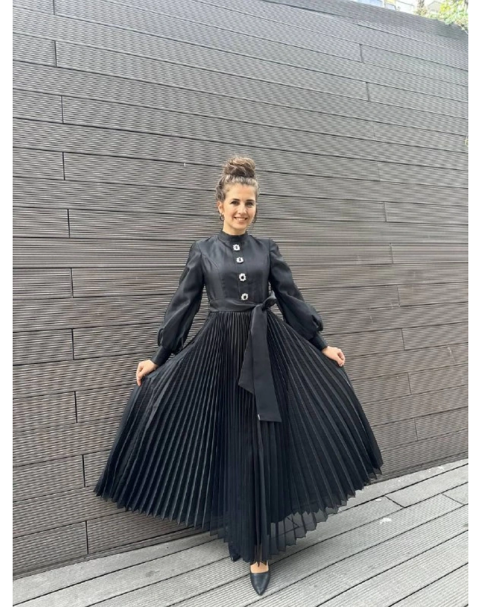 Senna SD241041030005 Siyah Latina Abiye