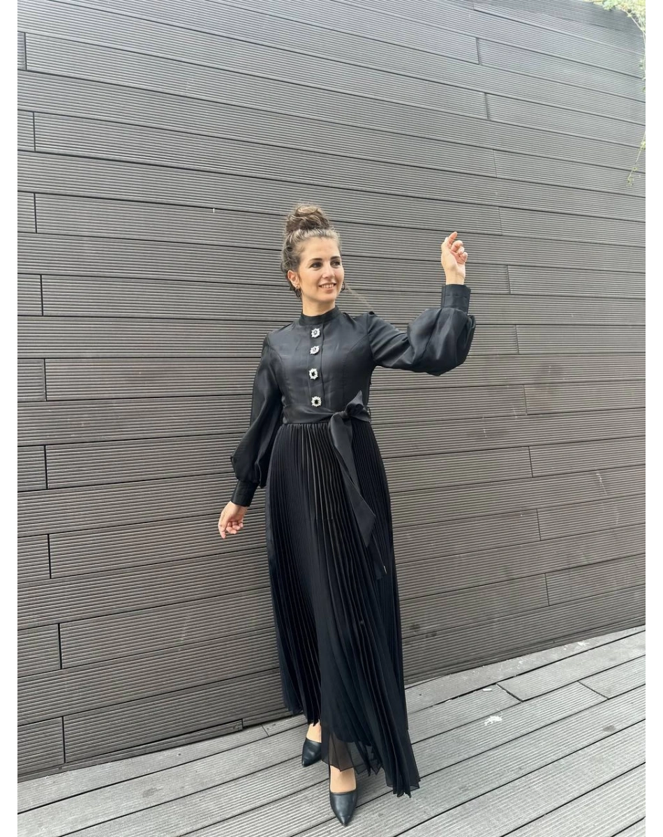 Senna SD241041030005 Siyah Latina Abiye