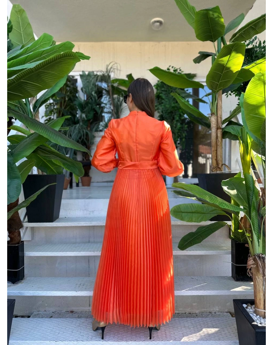 Senna SD241041030005 Turuncu Latina Abiye