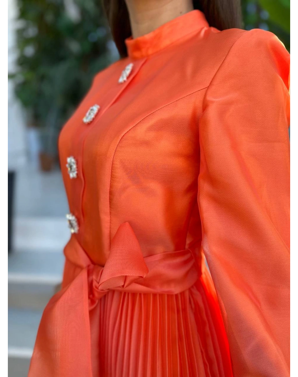 Senna SD241041030005 Turuncu Latina Abiye