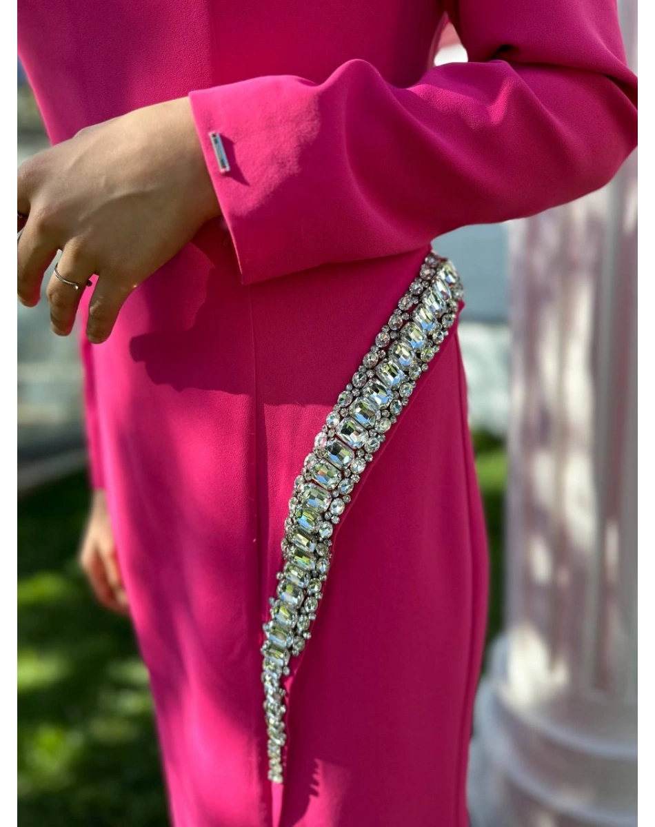 Senna SD241041030015 Fuşya Adel Abiye