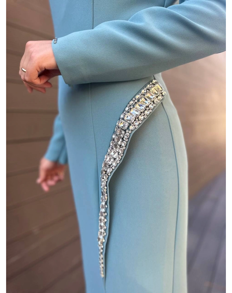 Senna SD241041030015 Yeşil Adel Abiye